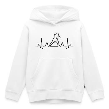Electro Boxing - Kinder Premium Organic Hoodie - Weiß - Vorne - AI Model Kid Female (0cm)