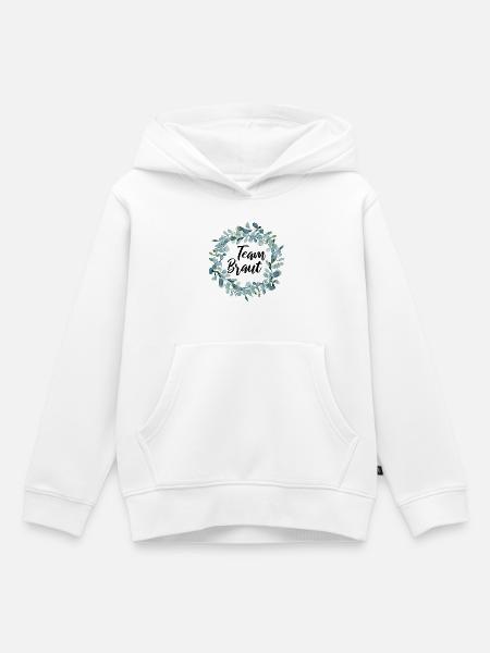 Team Braut - Junggesellinnenabschied - Kinder Premium Organic Hoodie - Weiß