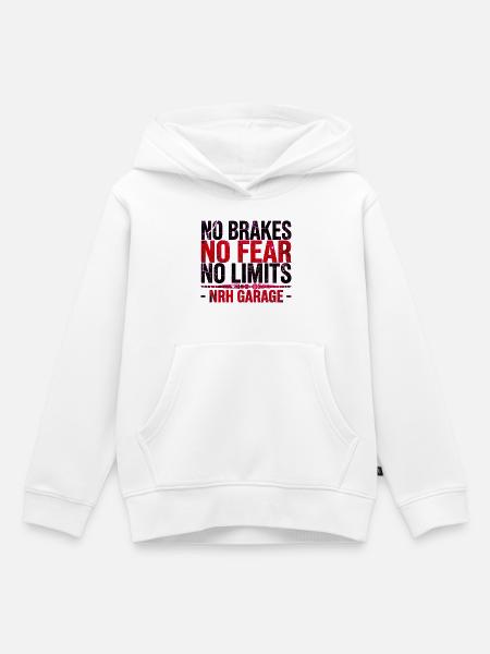 NRH Garage ohne Bremsen - Kinder Premium Organic Hoodie - Weiß