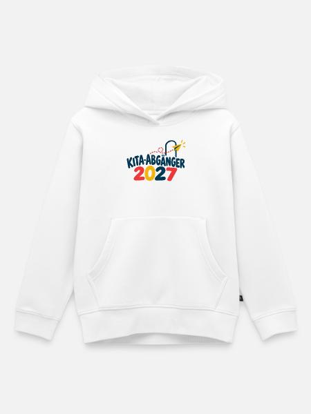 Kita-Abgänger 2027 - Kinder Premium Organic Hoodie - Weiß