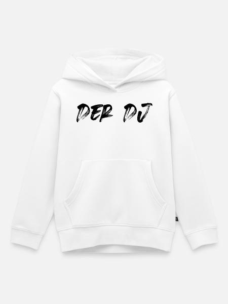Der DJ - Kinder Premium Organic Hoodie - Weiß