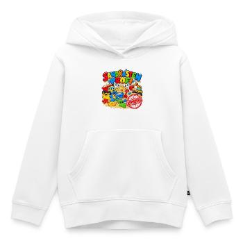 Sandkasten Profi: Baustellen Spaß - Kinder Premium Organic Hoodie - Weiß - Vorne - AI Model Kid Female (0cm)