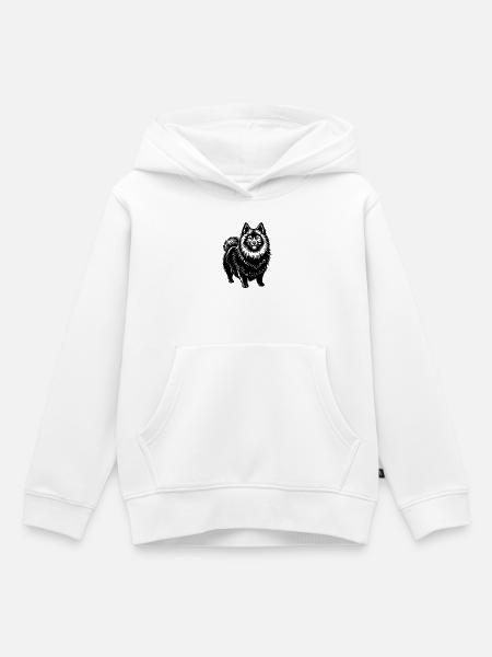 Keeshond - Kinder Premium Organic Hoodie - Weiß
