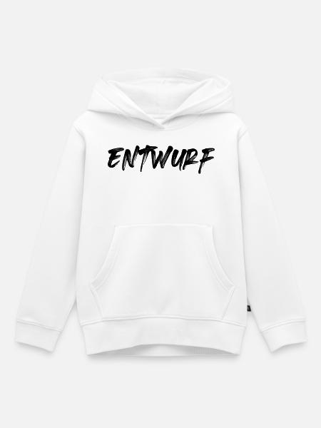 Entwurf - Kinder Premium Organic Hoodie - Weiß