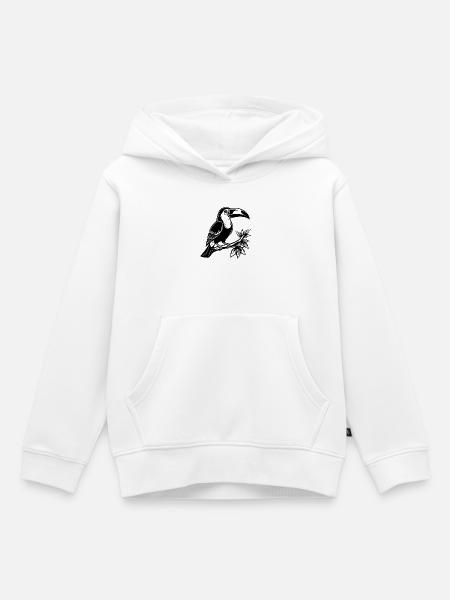 Tukan - Kinder Premium Organic Hoodie - Weiß