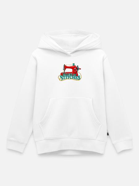 Aus Stichen gemacht: Nähen - Kinder Premium Organic Hoodie - Weiß