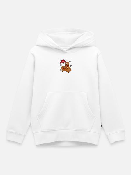 Leb-Kuchen – Fröhliche Weihnachtszeit - Kinder Premium Organic Hoodie - Weiß