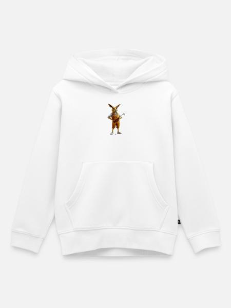 Golf Kängurus - Kinder Premium Organic Hoodie - Weiß