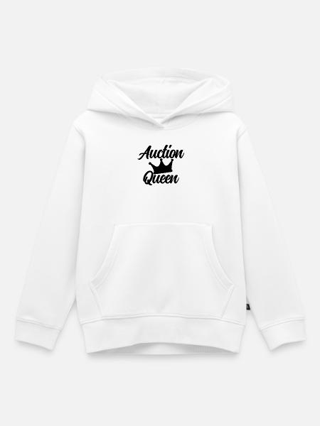 Auction Krone - Kinder Premium Organic Hoodie - Weiß