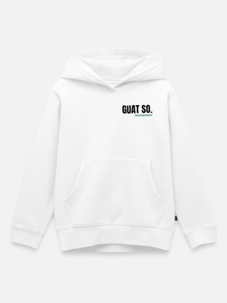 Guat so, wia i bin - Kinder Premium Organic Hoodie - Weiß