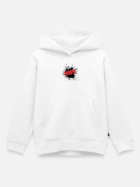 Nope - Kinder Premium Organic Hoodie - Weiß