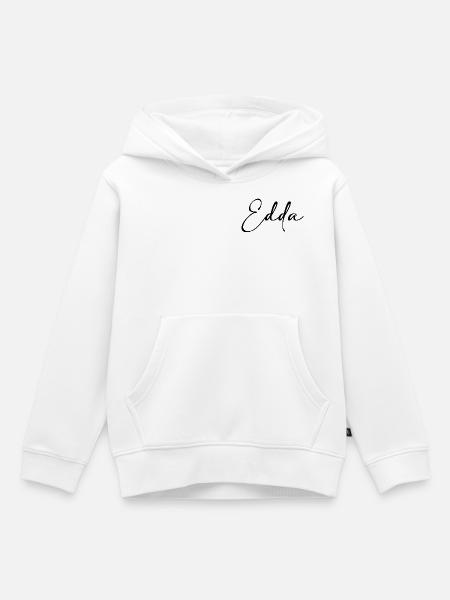 Edda - Kinder Premium Organic Hoodie - Weiß