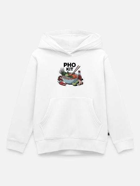 Pho Kit Lustige Nudelsuppenliebhaber - Kinder Premium Organic Hoodie - Weiß