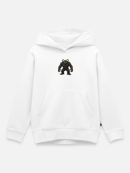 Epischer Rostketten-Monsterdämon - Kinder Premium Organic Hoodie - Weiß