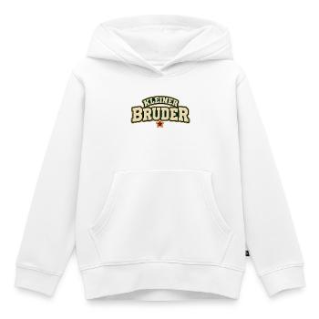 Kleiner Bruder Geschwistershirt - Kinder Premium Organic Hoodie - Weiß - Vorne - AI Model Kid Female (0cm)