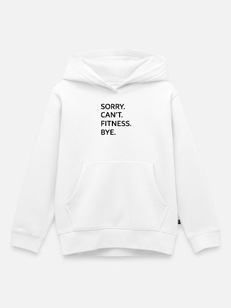 Funny fitness - Kinder Premium Organic Hoodie - Weiß