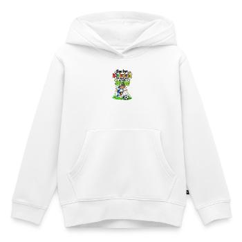 Bye bye Kindergarten - Ich kicke jetzt auf dem Sch - Kinder Premium Organic Hoodie - Weiß - Vorne - AI Model Kid Female (0cm)
