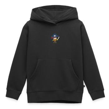 Pirat - Kinder Premium Organic Hoodie - Schwarz - Vorne - AI Model Kid Male (0cm)