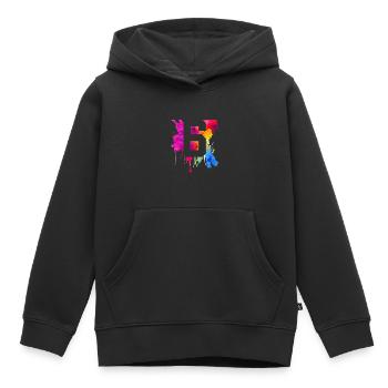 6 YEARS 6TH BIRTHDAY - Kids Premium Organic Hoodie - black - Front - AI Model Kid Male (0cm)