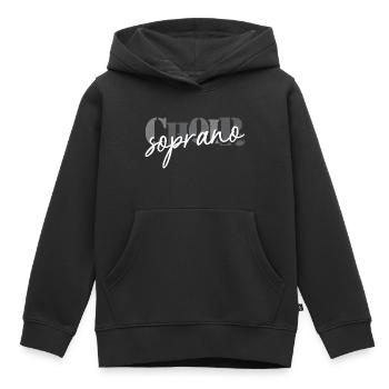 Choir Soprano singer - Kinder Premium Organic Hoodie - Schwarz - Vorne - AI Model Kid Male (0cm)