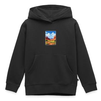 Capitol Reef National Park Vintage Reiseposter - Kinder Premium Organic Hoodie - Schwarz - Vorne - AI Model Kid Male (0cm)