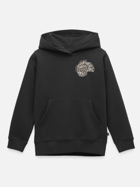 Ammonitenspirale Linienkunst - Kinder Premium Organic Hoodie - Schwarz