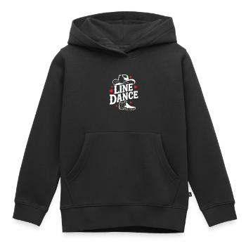 Line Dance mein Hobby - meine Passion - mein Ding - Kinder Premium Organic Hoodie - Schwarz - Vorne - AI Model Kid Male (0cm)