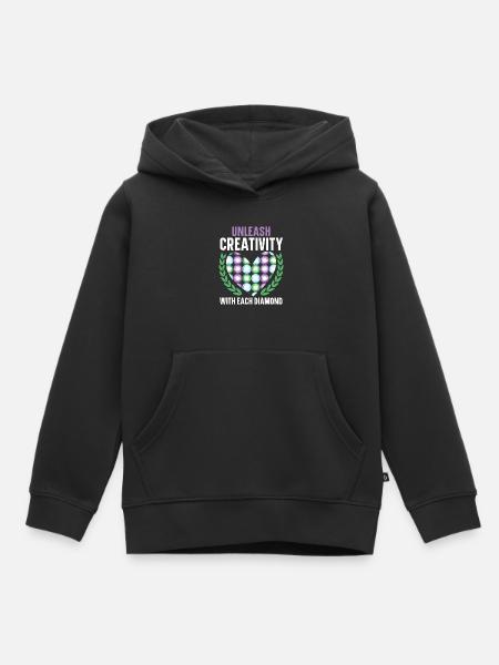 Diamantmalerei Handwerkszeug Diamantmaler - Kinder Premium Organic Hoodie - Schwarz