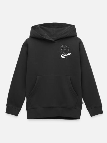 Glaube Hoffnung und Liebe - Kinder Premium Organic Hoodie - Schwarz