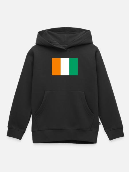 Elfenbeinküste - Kinder Premium Organic Hoodie - Schwarz