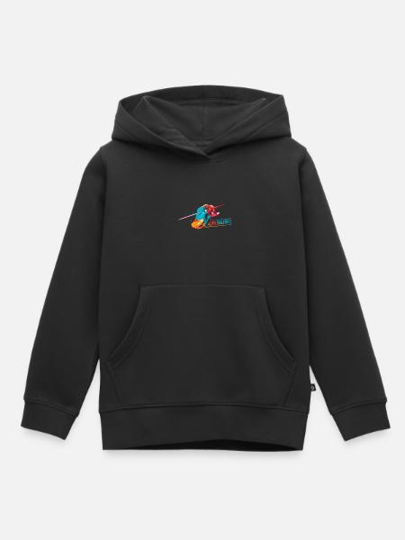 Lebendige Acrylmalerei Leinwand - Kinder Premium Organic Hoodie - Schwarz