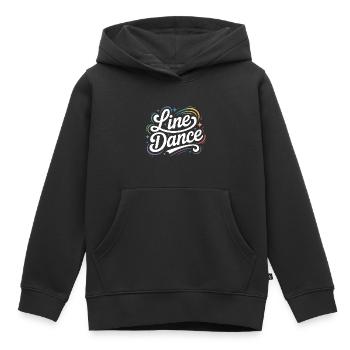 Line Dance mein Hobby - meine Passion - mein Ding - Kinder Premium Organic Hoodie - Schwarz - Vorne - AI Model Kid Male (0cm)