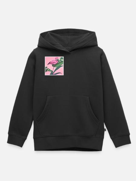 Flamingo#2 - Kinder Premium Organic Hoodie - Schwarz