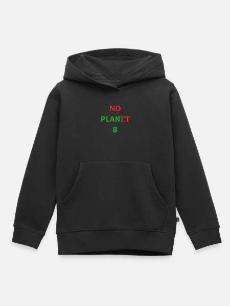 No Plan(et) B  - Kinder Premium Organic Hoodie - Schwarz