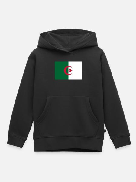 Algerien - Kinder Premium Organic Hoodie - Schwarz
