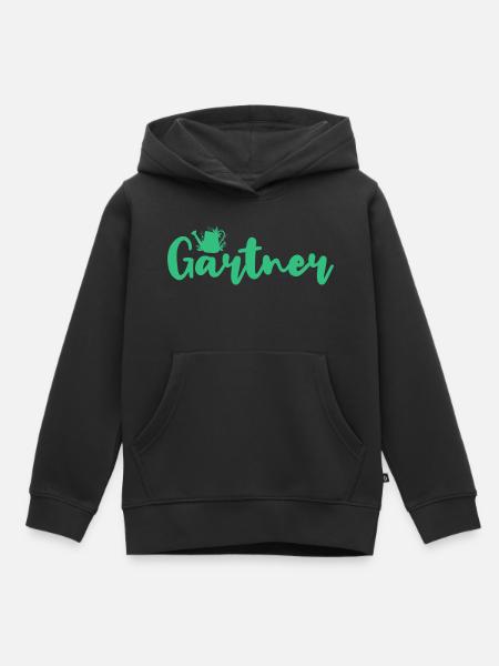 Gärtner - Kinder Premium Organic Hoodie - Schwarz