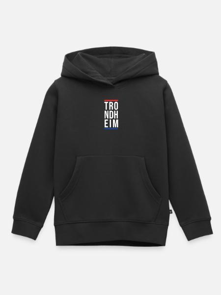 Stadt Trondheim - Kinder Premium Organic Hoodie - Schwarz