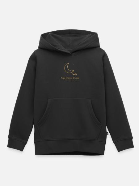 Nachthebamme – Leben unter den Sternen - Kinder Premium Organic Hoodie - Schwarz