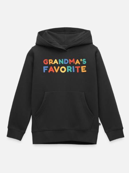 Omas Lieblings - Kinder Premium Organic Hoodie - Schwarz