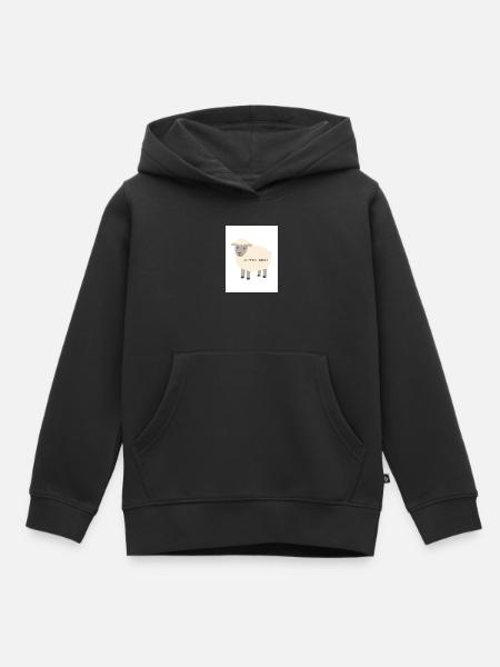 Schafe - Kinder Premium Organic Hoodie - Schwarz
