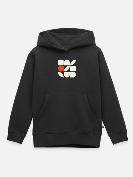 GEFÜGE 01 – Geometrische Formen - Kinder Premium Organic Hoodie - Schwarz