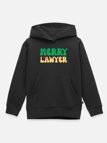 Fröhlicher Anwalt Weihnachtspullover Lustiges Anwaltsweihnachten - Kinder Premium Organic Hoodie - Schwarz