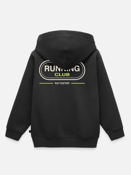 Running Club  - Kinder Premium Organic Hoodie - Schwarz