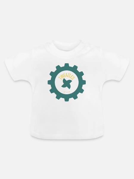 Tweazles_kids - Baby Bio-T-Shirt mit Rundhals - Weiß