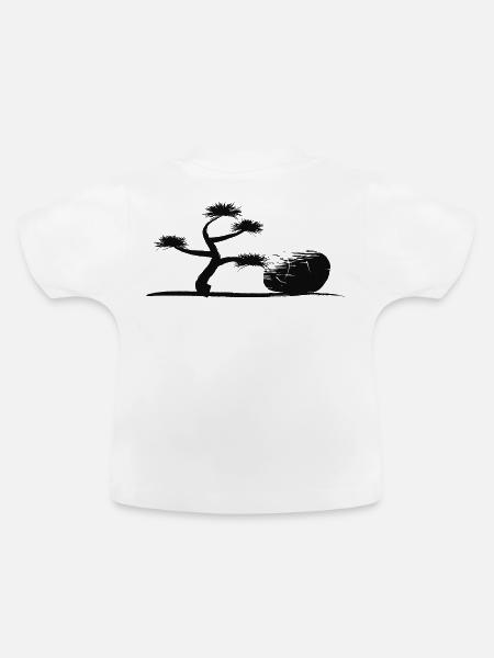 Bonsai - Baby Bio-T-Shirt mit Rundhals - Weiß