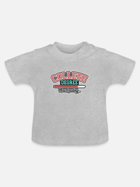 Universität Abschluss - Baby Bio-T-Shirt mit Rundhals - Grau meliert