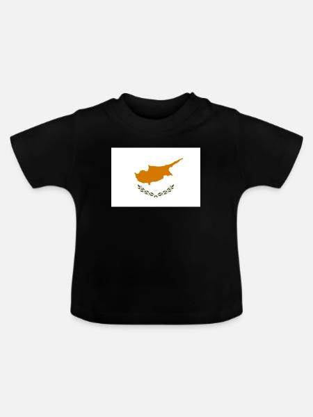 Zypern - Baby Bio-T-Shirt mit Rundhals - Schwarz