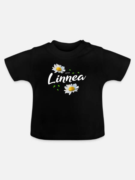 Linnea - Baby Bio-T-Shirt mit Rundhals - Schwarz