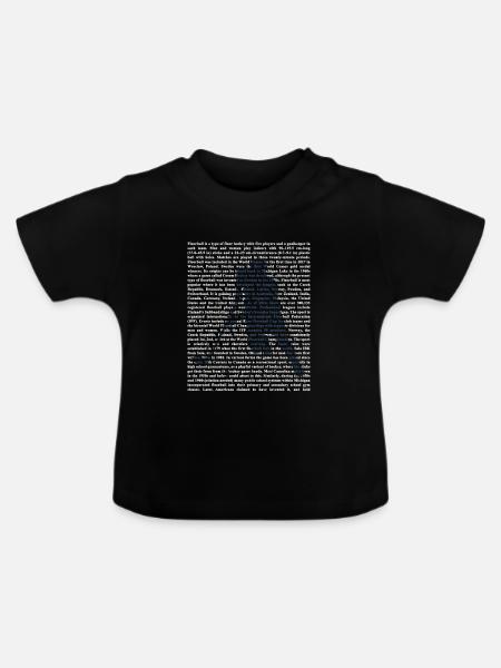 Blitzschneller Unihockey Torhüter - Baby Bio-T-Shirt mit Rundhals - Schwarz