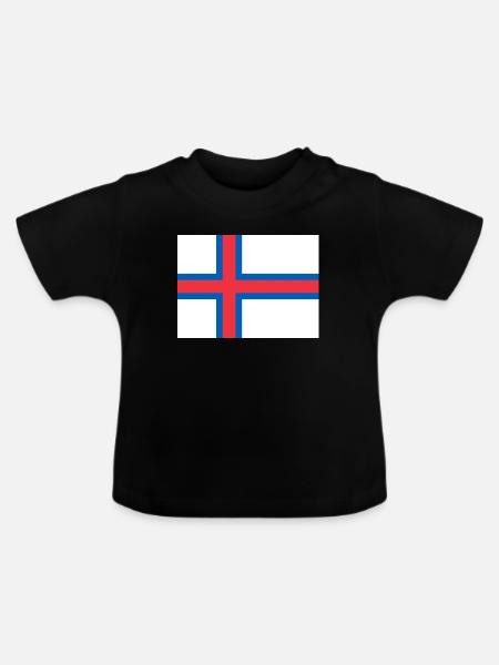 Färöer Inseln - Baby Bio-T-Shirt mit Rundhals - Schwarz